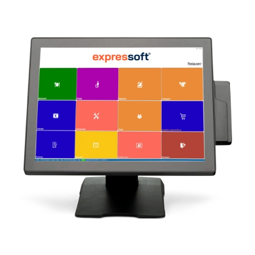 76 Sistem POS All-In-One V5 15.6" + Monitor Secundar Touch 11.6"